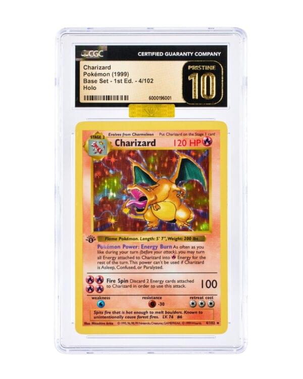 Buy Base Set (1999) 1st Edition Holo Charizard Classic Pokémon Cards Online